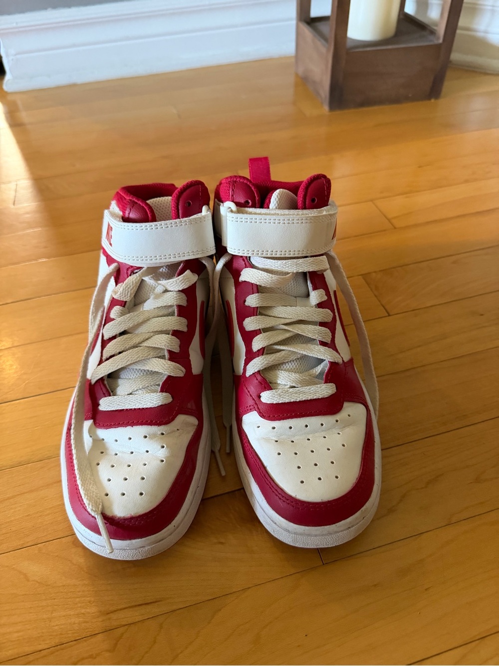 Kids nike High-Top Sneakers in Red and White